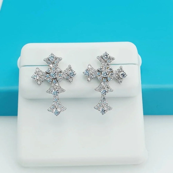 "925 Sterling Silver CZ Beautiful Earrings for Women, 1USPAR4123